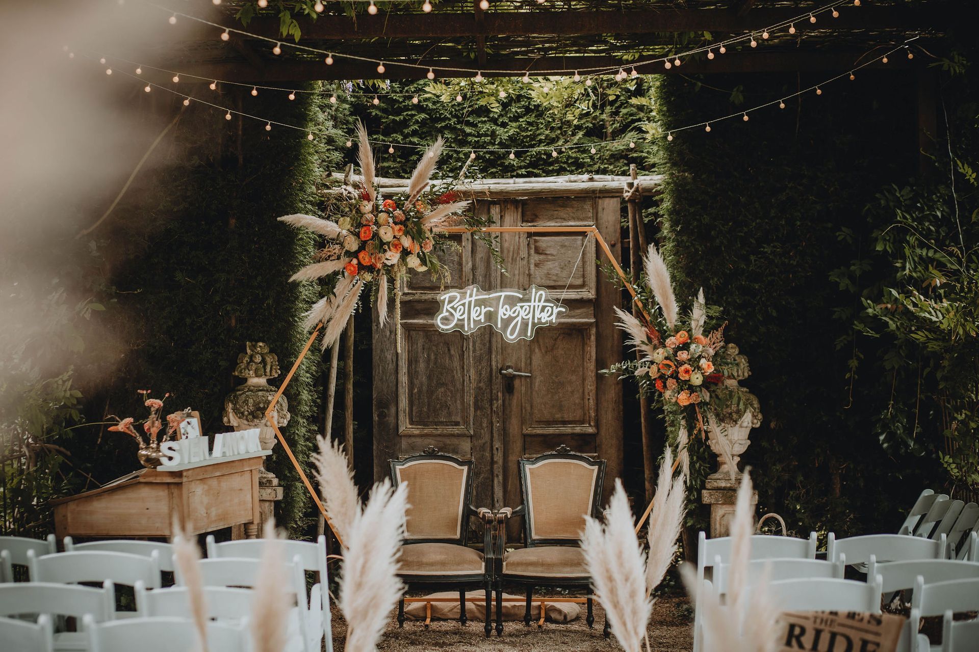 Trouwceremonie setting - Ceremonie styling