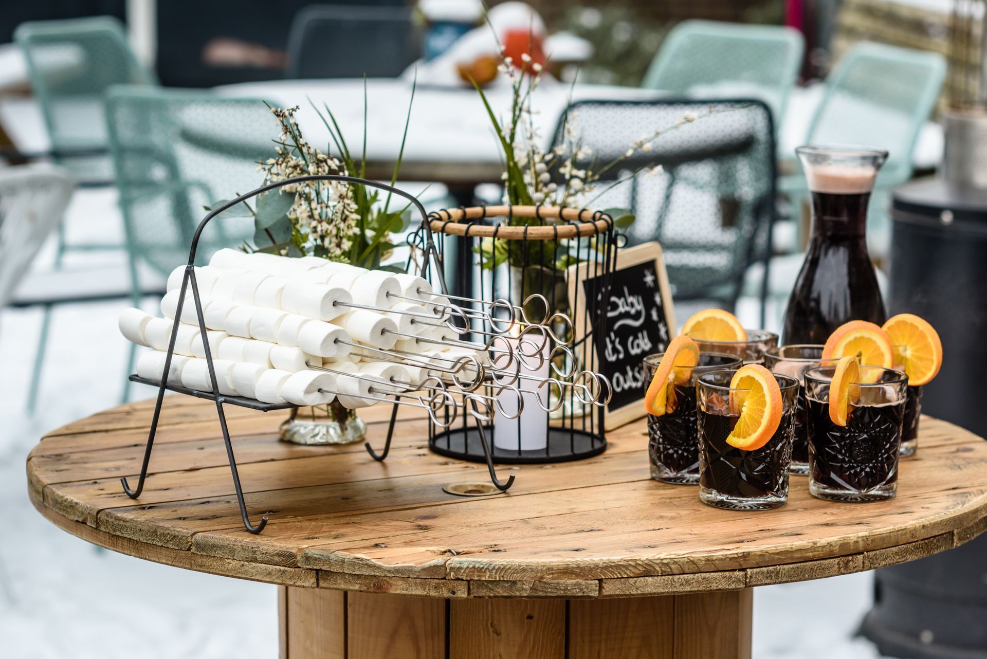 Gluhwein winter bruiloft