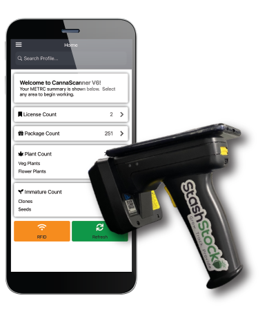 CannaScanner | METRC Integrated Cannabis RFID Scanner | StashStock