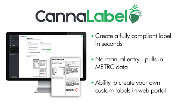 StashStock CannaLabel example and description