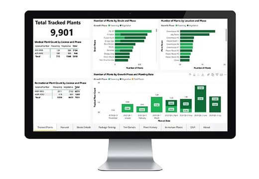 StashStock's Cannalytics home page image - METRC integrated cannabis reporting and analytics