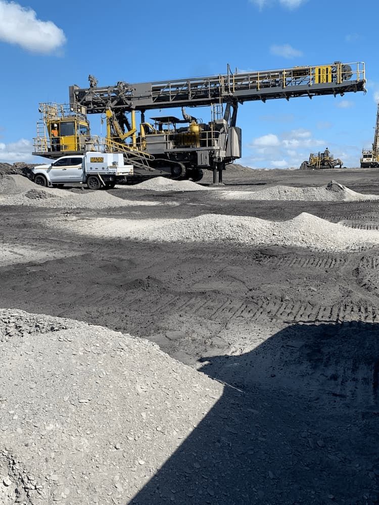 Heavy Machinery and Mining Vehicle on the Site — MADD Industries in Paget, QLD