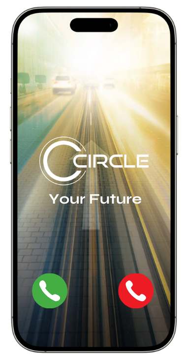 Smartphone screen displaying a call from