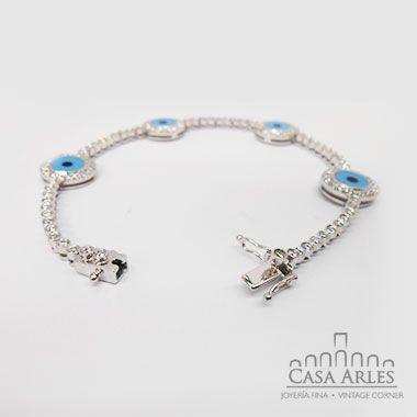 Pulsera de ojos azules