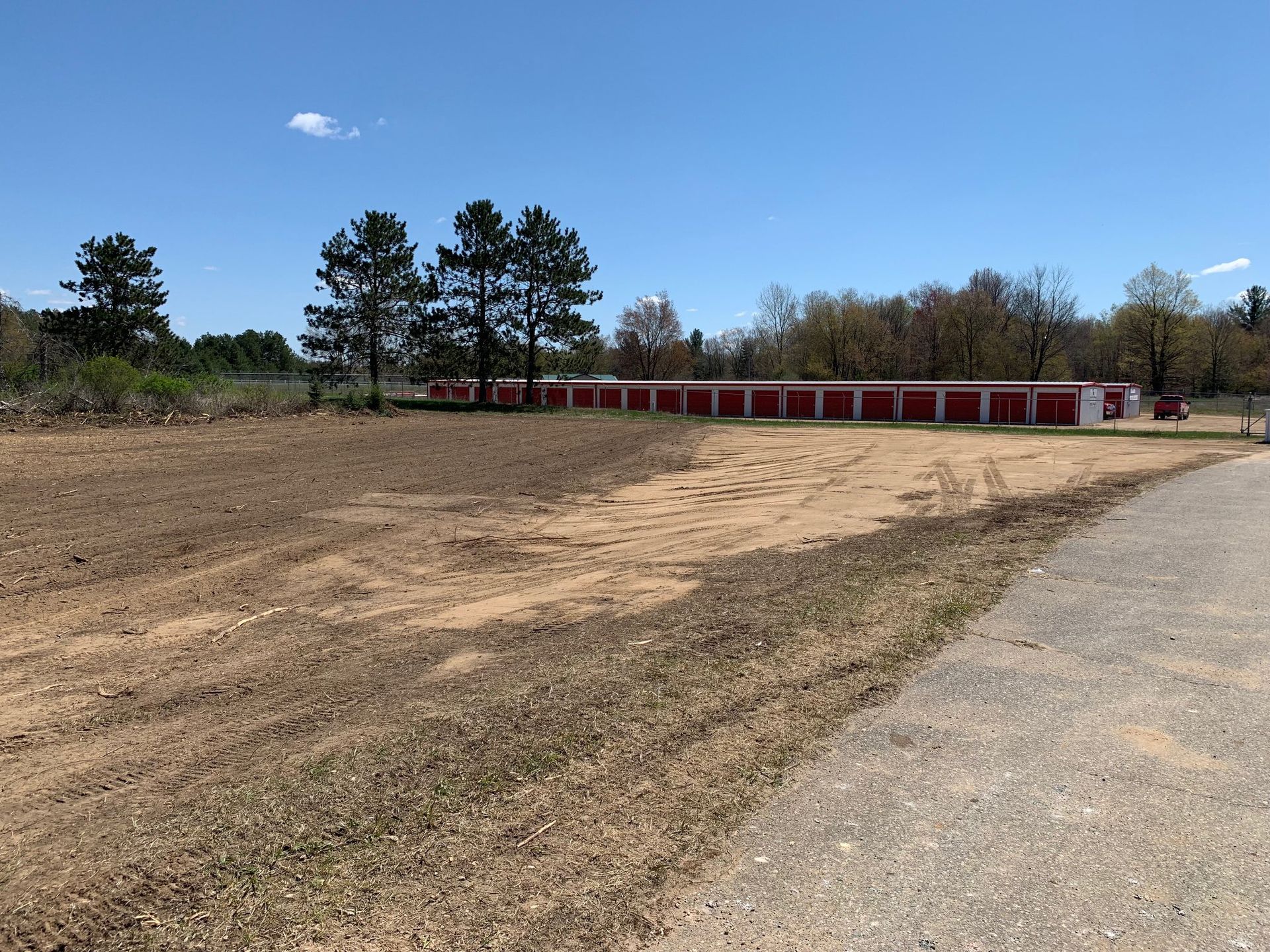 Large outdoor parking for boat and RV storage in Farwell, MI
