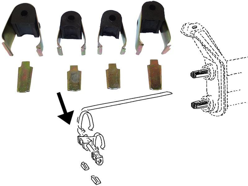 Montageset stabilisatorstang