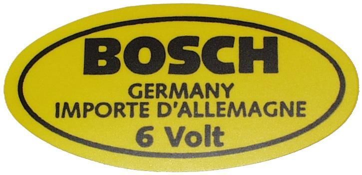 Bobine sticker Bosch 6 Volt