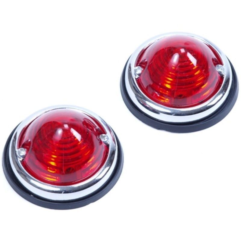 Positielamp Rood 2 stuks, rond 70 mm