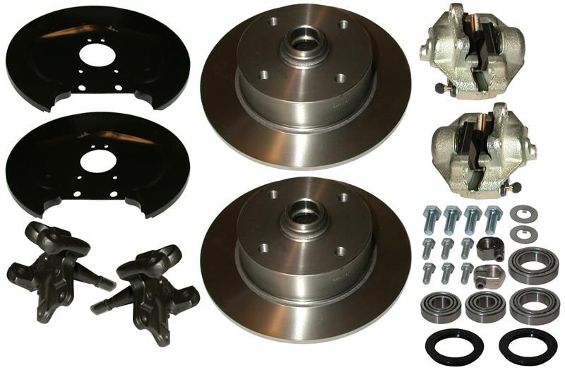Schijfrem ombouwset met dropped spindels VW Kever steek 4x130