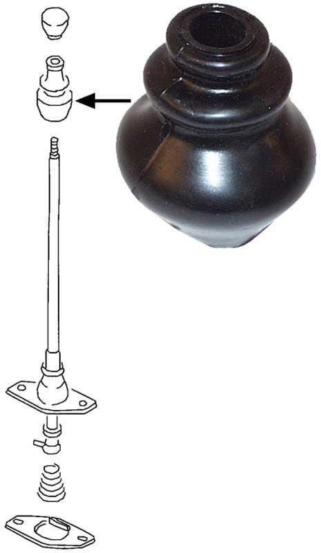 Rubberhoes versnellingspook