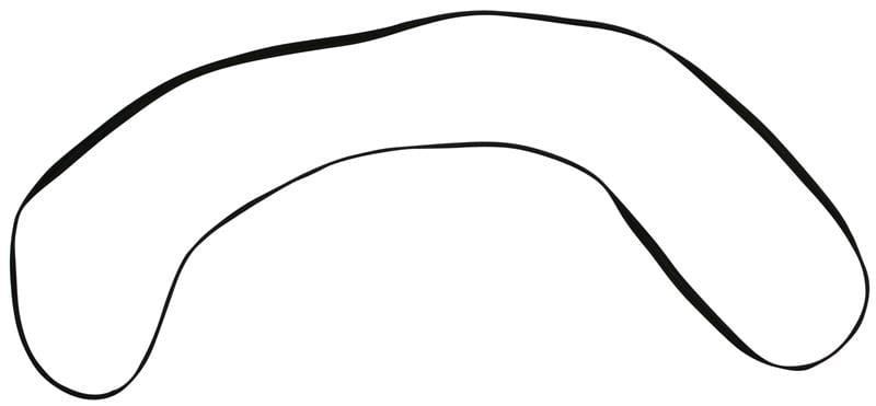 Rubber voor motorkapgril Porsche 356