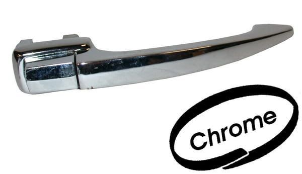 Deur handgreep, zonder slot, rechts, chroom