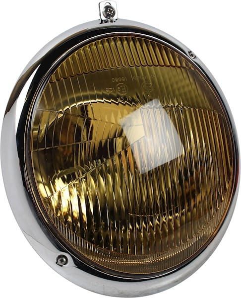 Koplamp liggend EU Model, geel glas