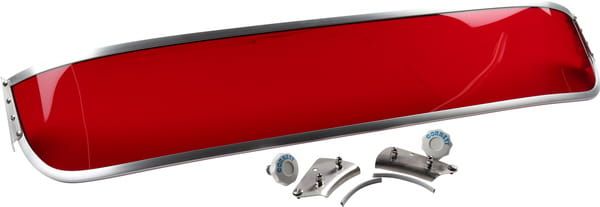 Sun visor, zonneklep, rood, VW Kever