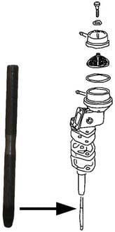 Stift voor benzinepomp, 108 mm
