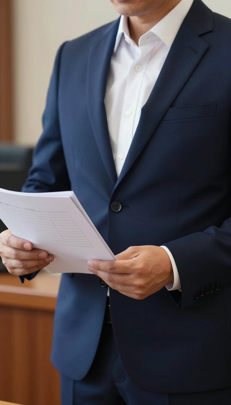 DUI Defense Lawyer in Renton, WA shown in a navy suit, representing a legal professional prepared to discuss a DUI case.
