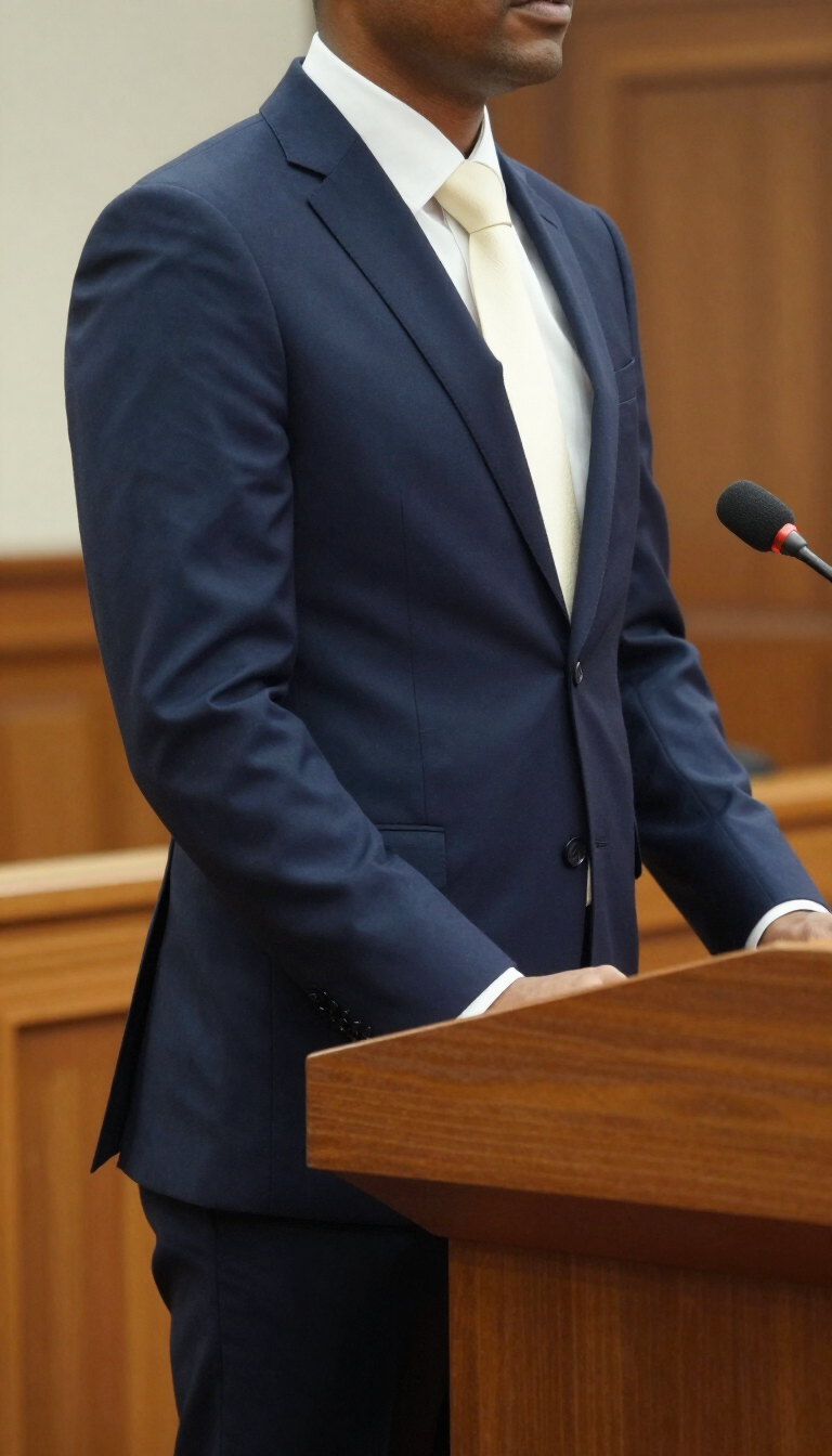 DUI Defense Lawyer in Renton, WA represented by a professional in a navy suit