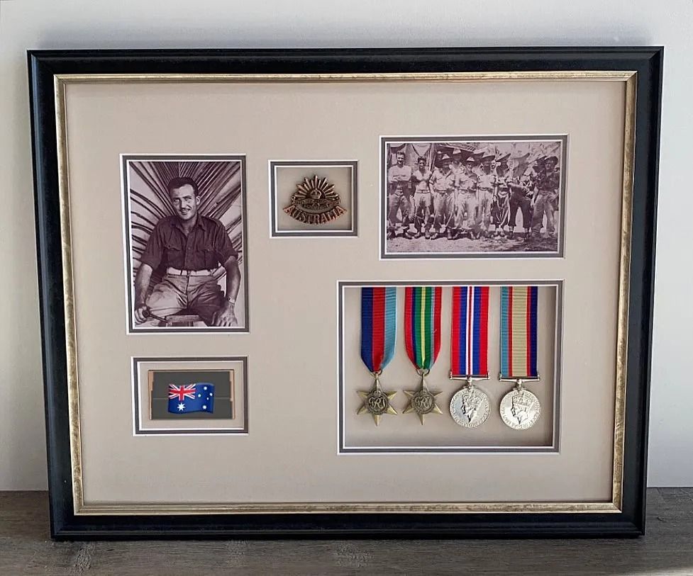 A Framed Picture of Medals and A Picture of A Man
— Framing Alternative in Erina Heights, NSW