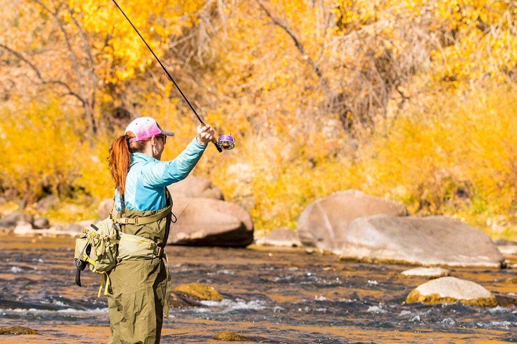 Women fishing