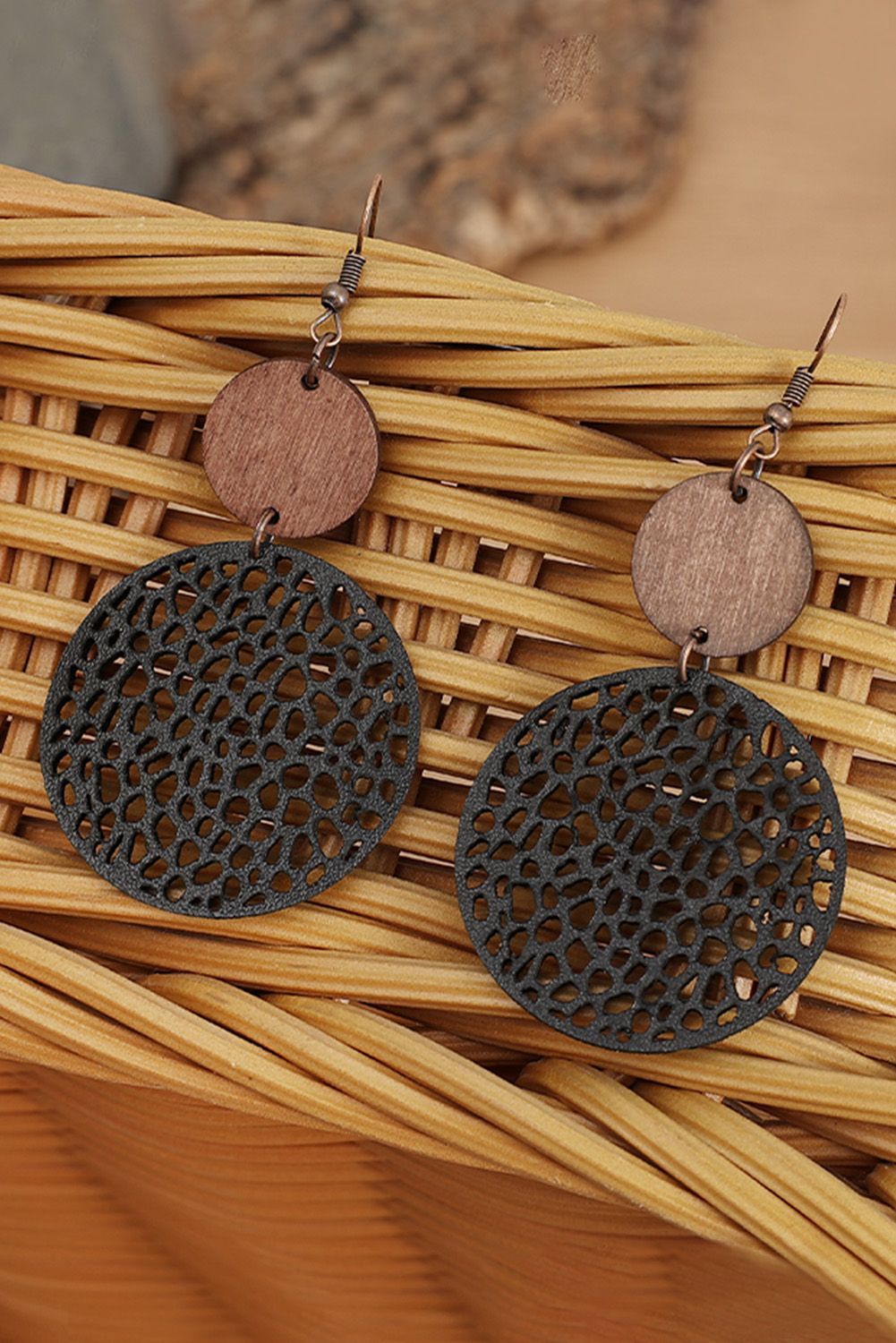 Round Drop Earrings
