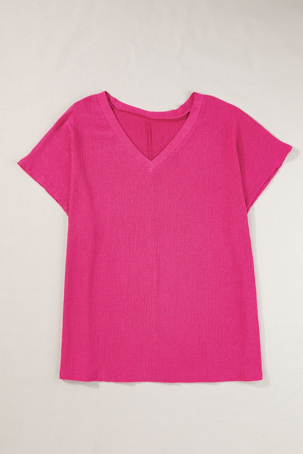 Pink V Neck Top