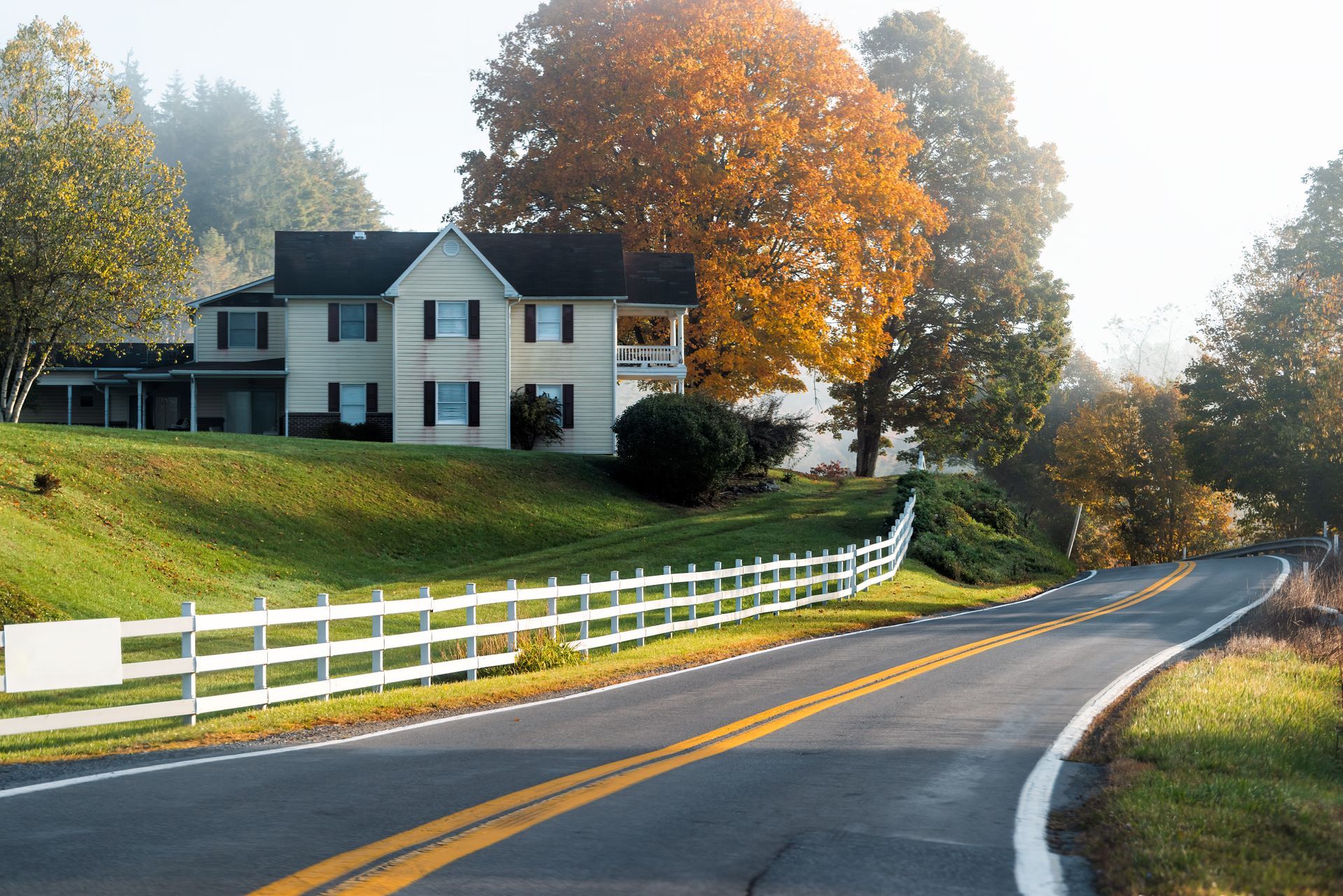 Stock photo representing blue home of potential client of bob leonard law group. 