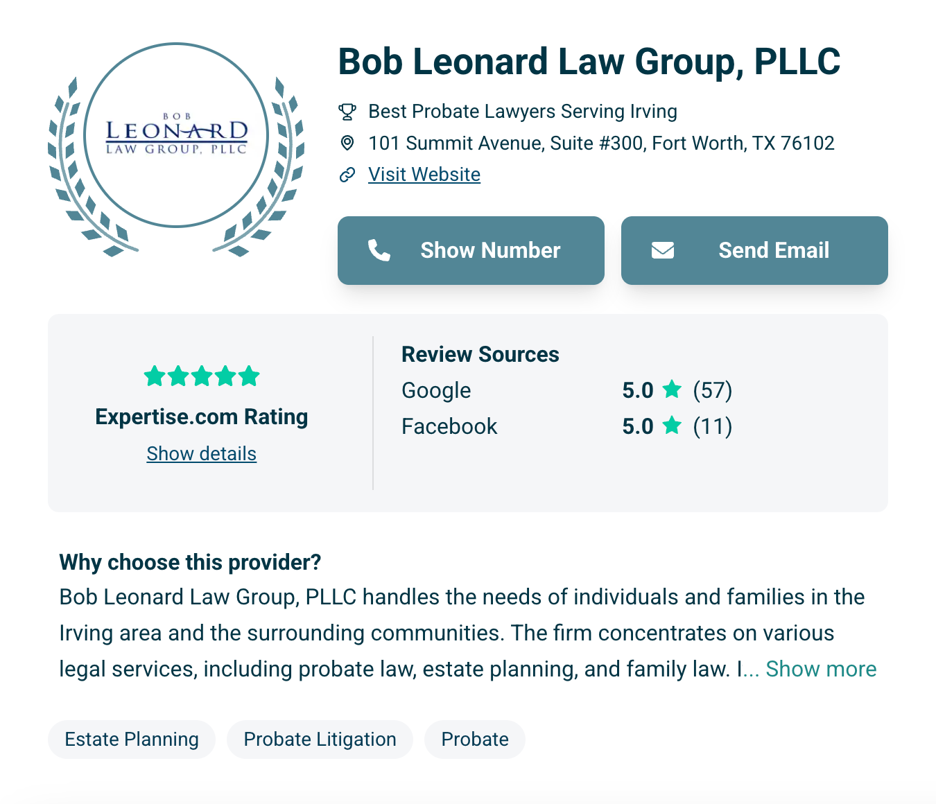 Expertise Best Probate Attorneys in Fort Worth 2020