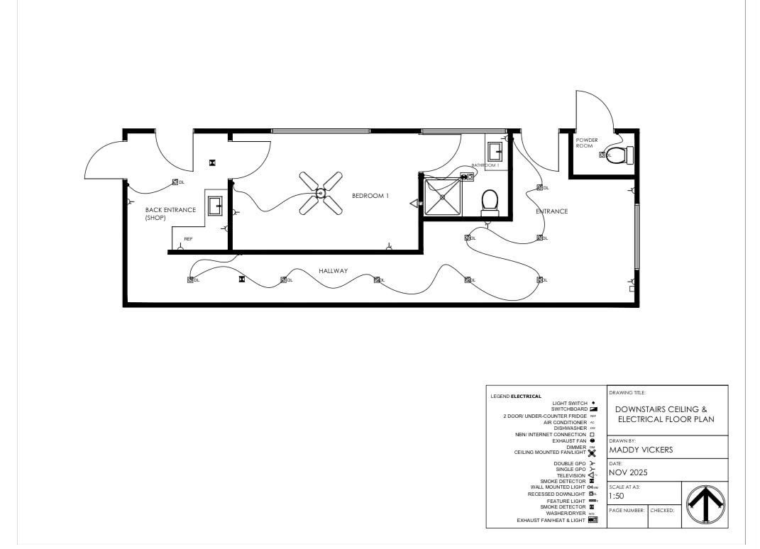 Electrical plans for new build being worked on by Ziesing Electrical electricians in Hampton