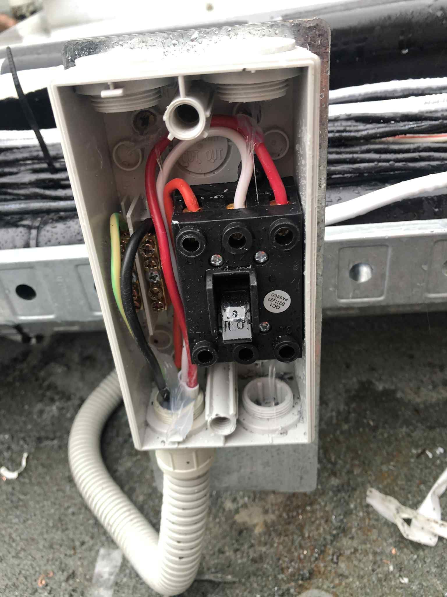 Fixing a machines power source