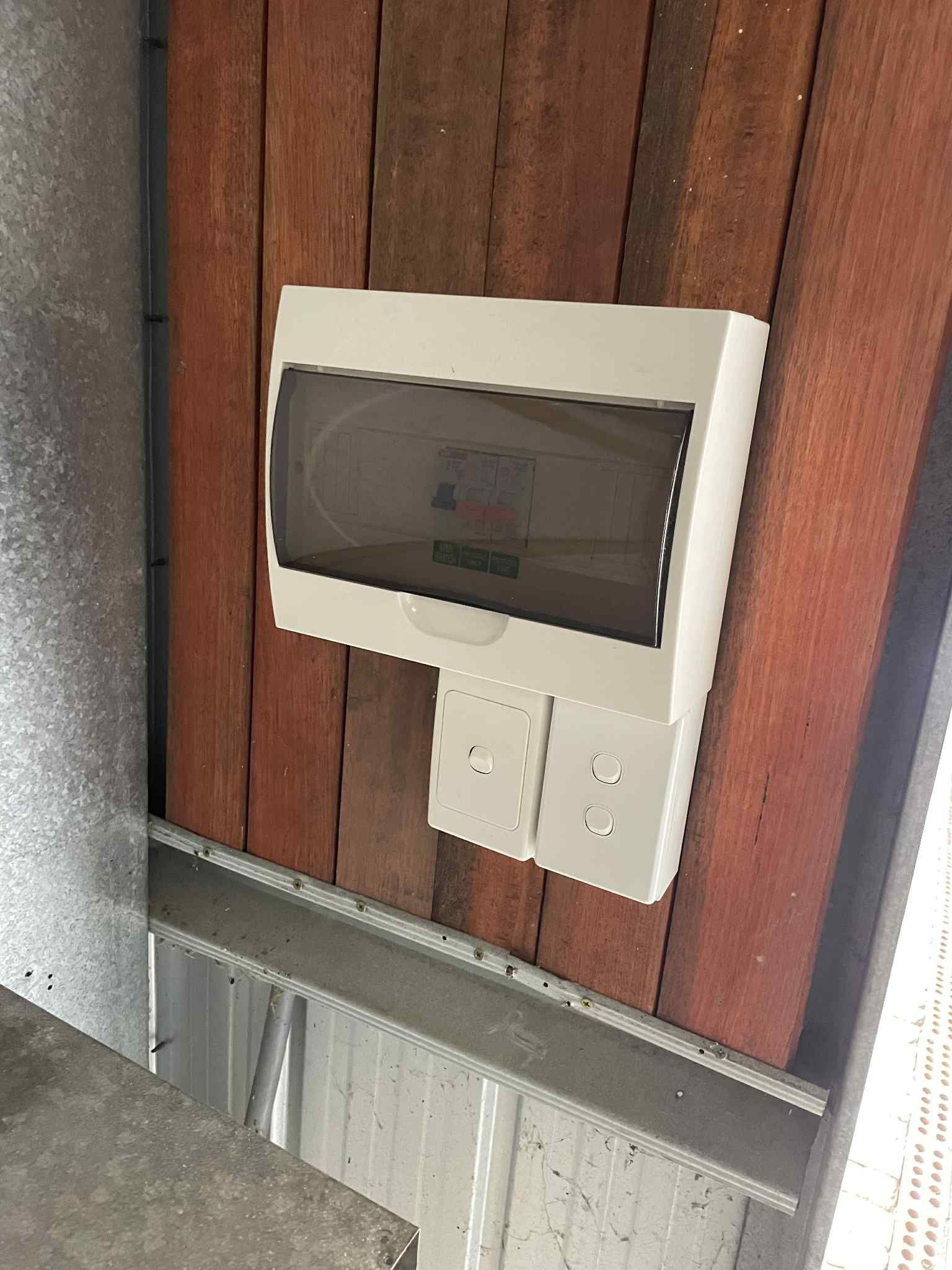 New switchboard installed to meet current electrical standards