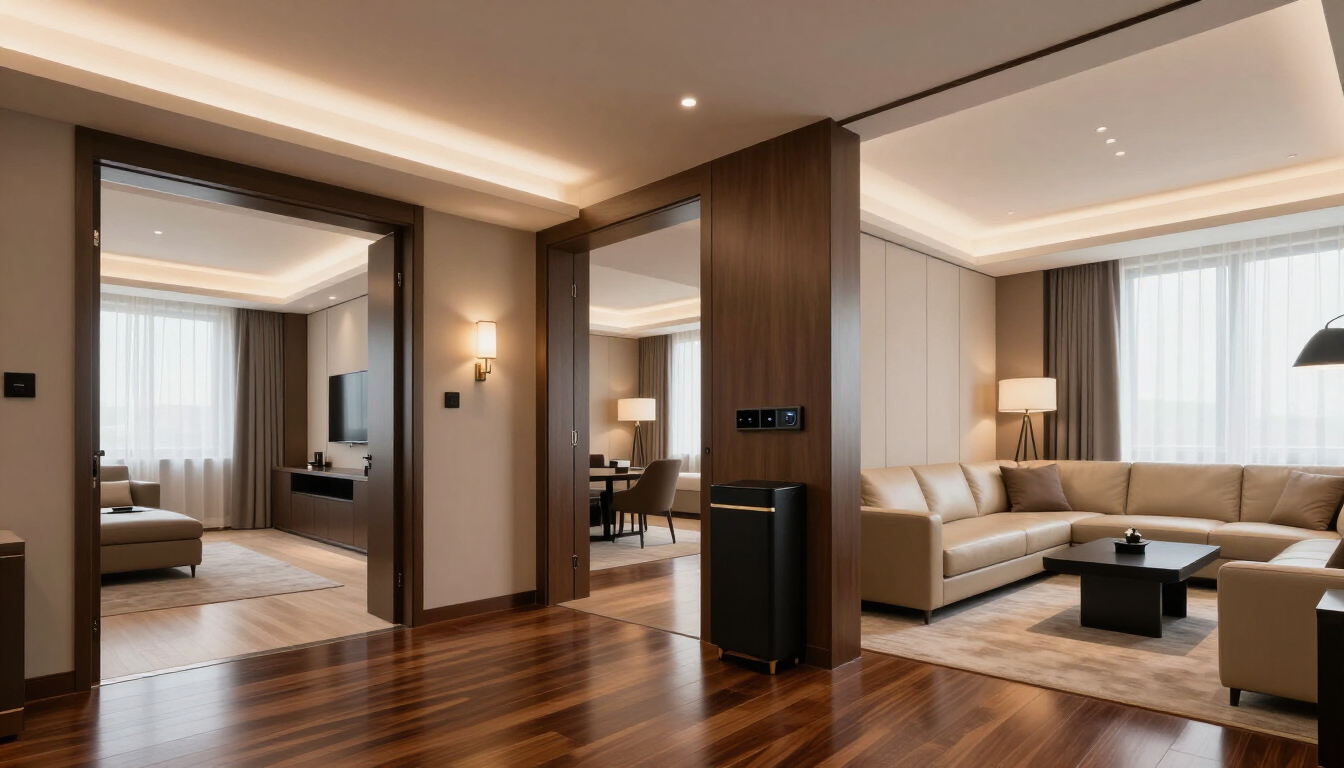 Accessible luxury hotel suite