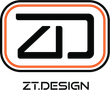 Black logo with 