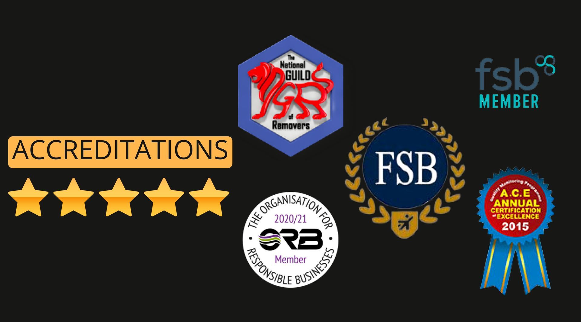 AJ Stephenson Removals of Billericay removal accreditations