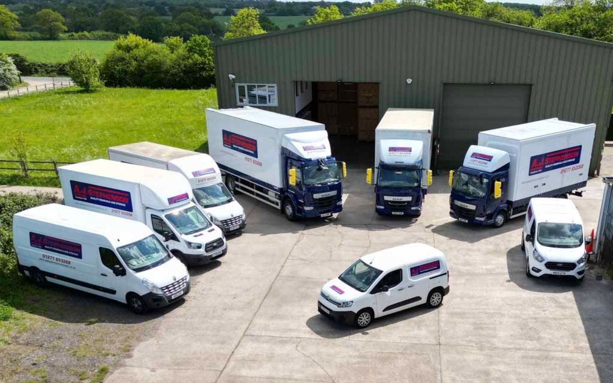 aj stephenson removals vans and lorries
