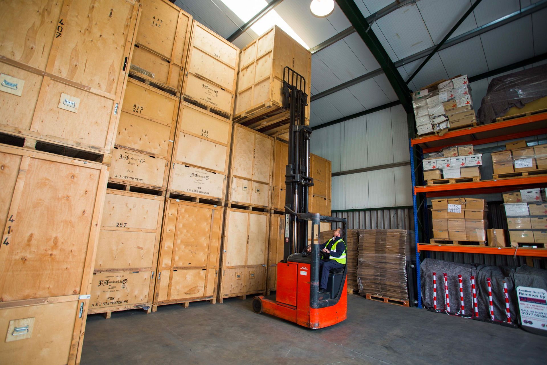 Insured for peace of mind AJ Stephenson Removals & Storage Billericay