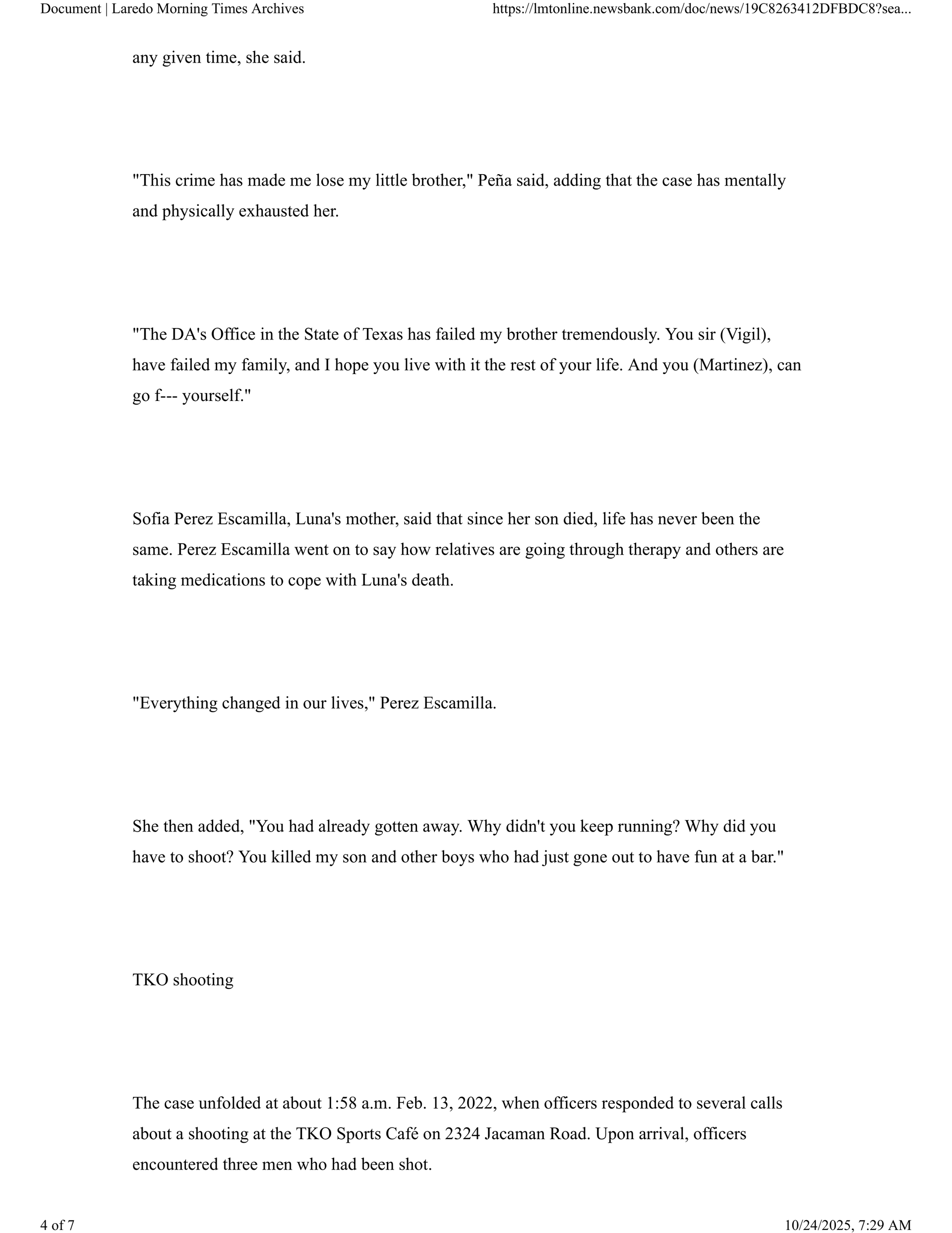 Text on a page: several paragraphs about American values and freedom, including liberty and opportunity.