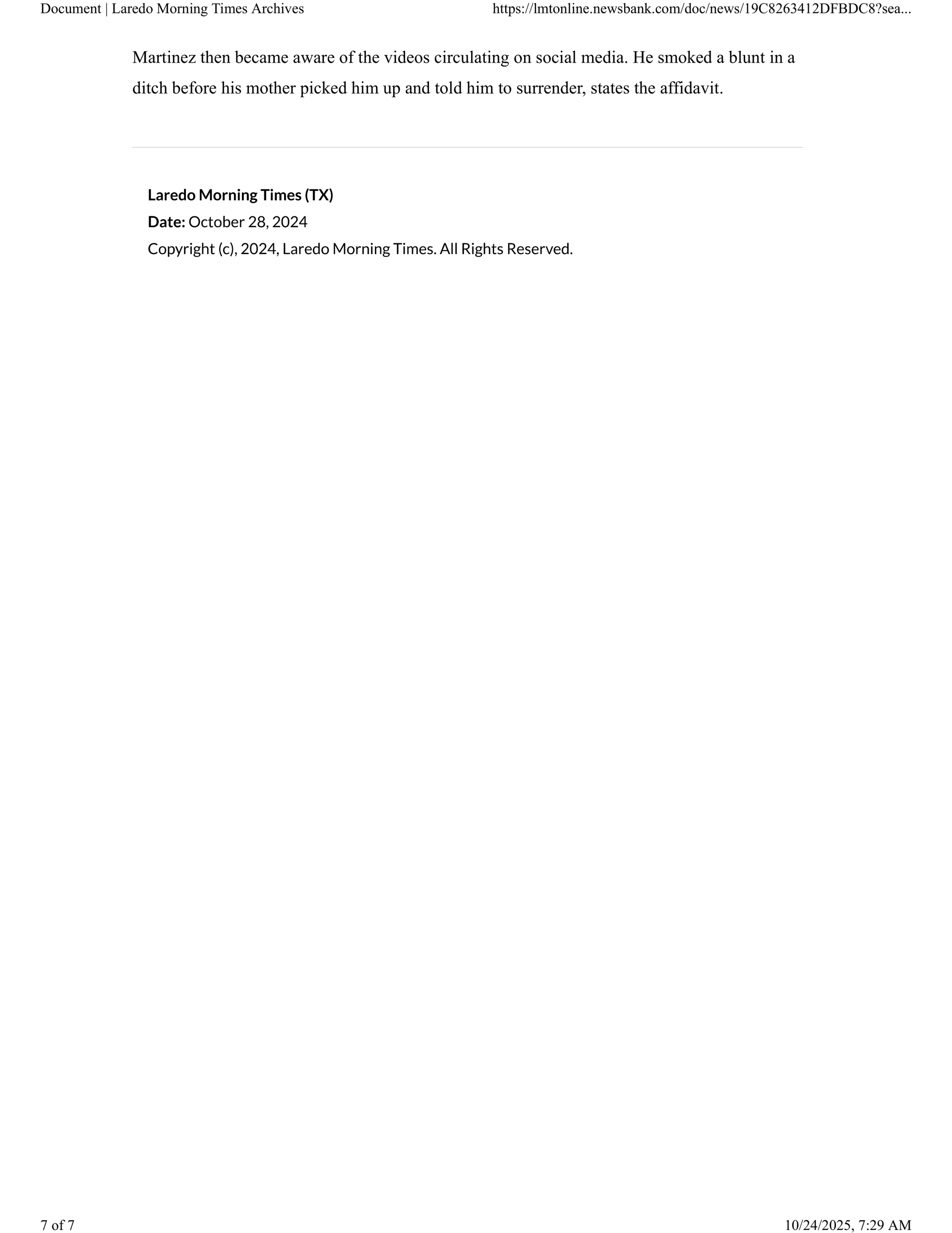 Document page with text, including a header and copyright information.