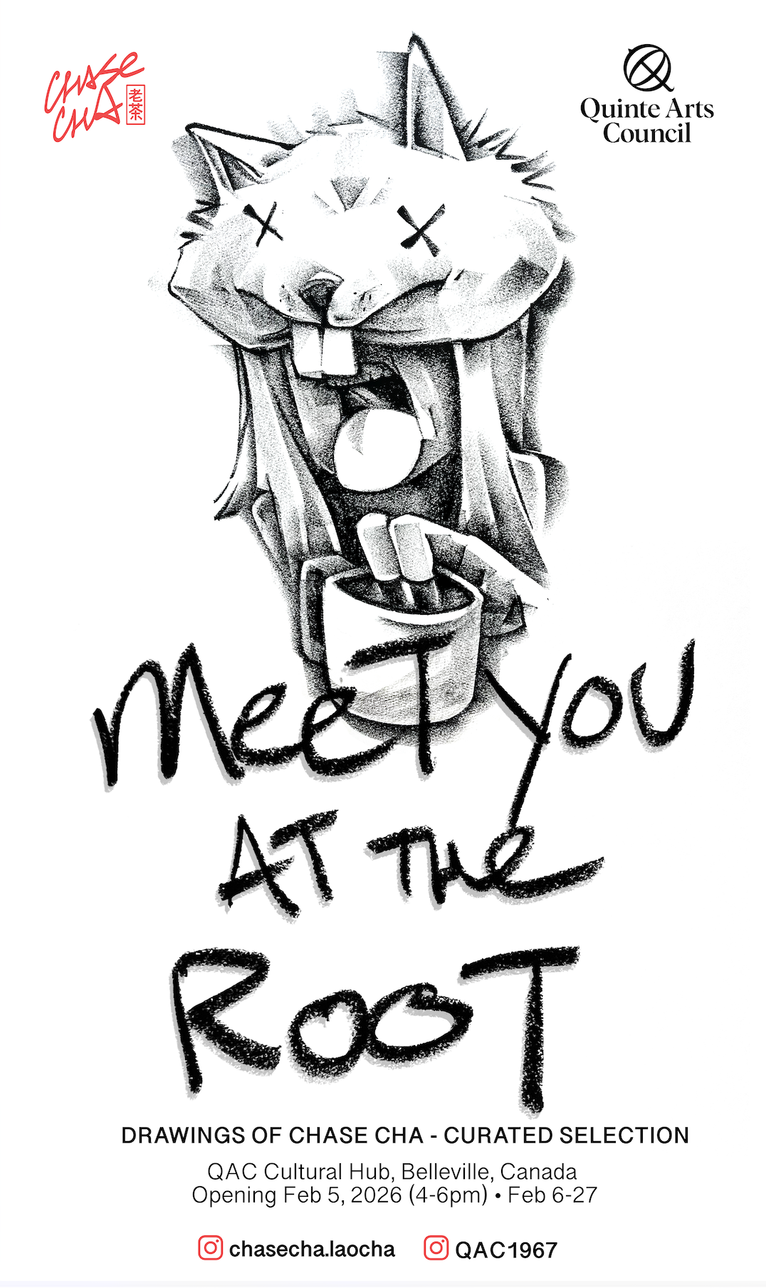 Solo-drawing-exhibition-poster-by-artist-chase-cha-2026