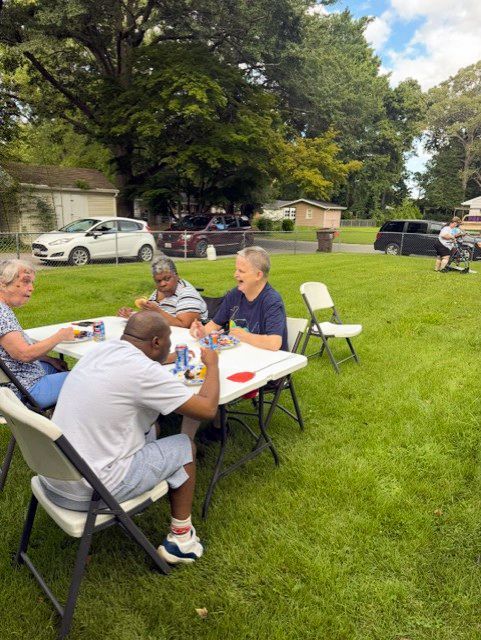 Different homes gathered for Labor Day at Francis Drive