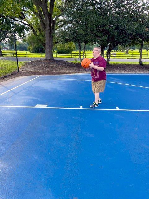 Kevin shooting hoops (2026)