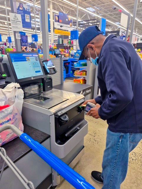 Martin utilizing the self checkout (2026)