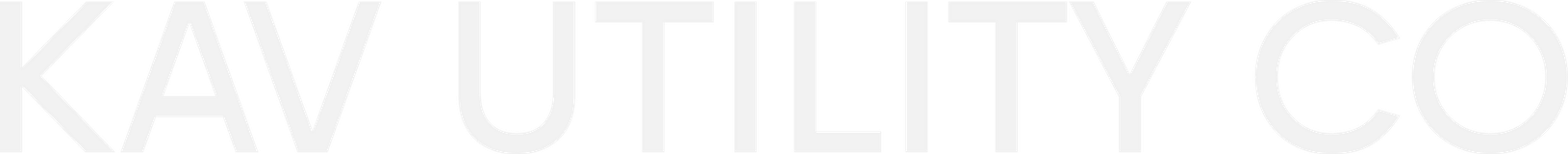 KAV Utility Logo White