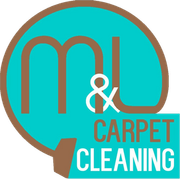 A logo for a company called m & l carpet cleaning