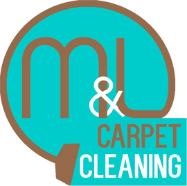 A logo for a company called m & l carpet cleaning