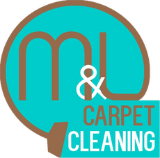 A logo for a company called m & l carpet cleaning