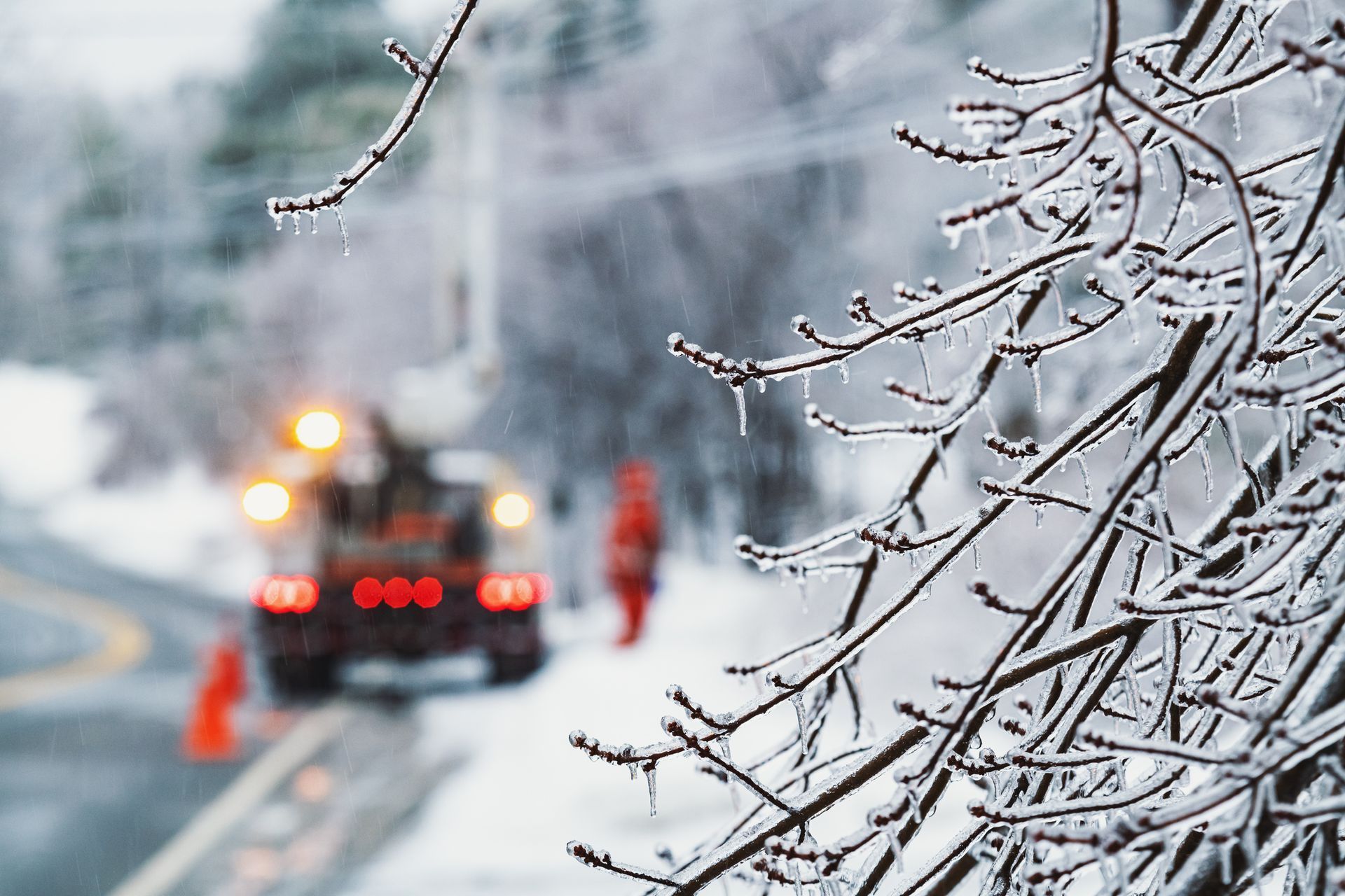 Restoring power during a winter electrical outage for safety and comfort.
