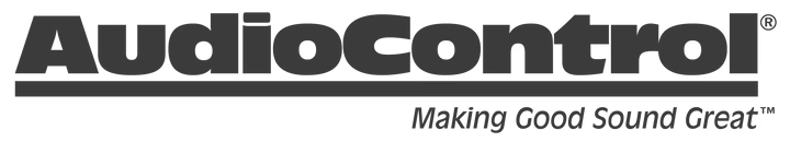 AudioControl logo in black and gray with the tagline “Making Good Sound Great”