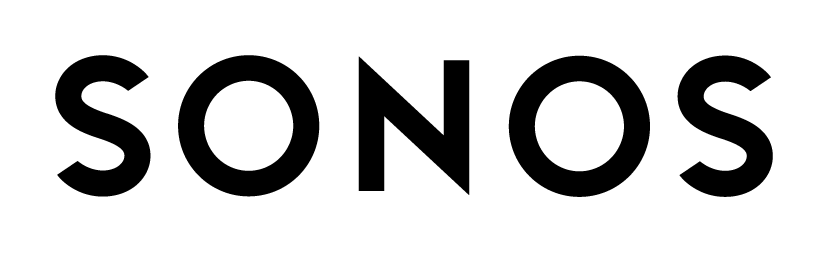 SONOS logo in black text on a white background