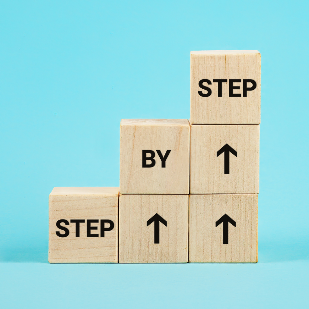 Wooden Blocks Stacked Like Stairs — Michelle Crutcher Business Coaching & Consulting in The Entrance North, NSW