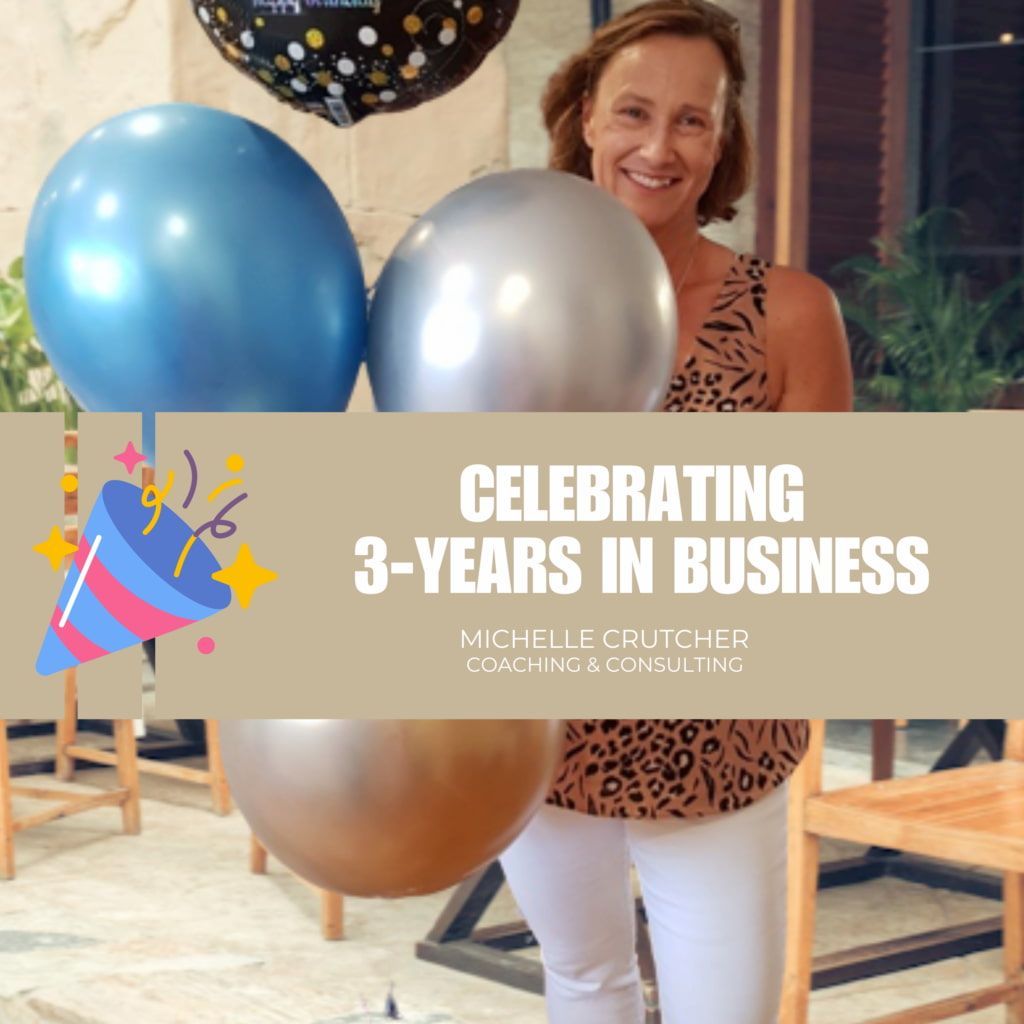 3 Years of Growth and Celebration — Michelle Crutcher Business Coaching & Consulting in The Entrance North, NSW